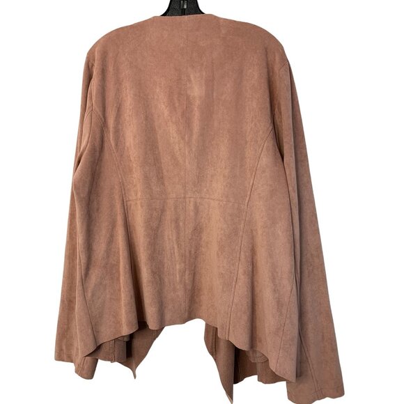 Adrienne Vittadini Women's Waterfall Jacket XXL Cardi Drape Microfiber 7289 - Picture 5 of 8